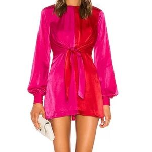House of Harlow 1960 Lotta dress in fuchsia